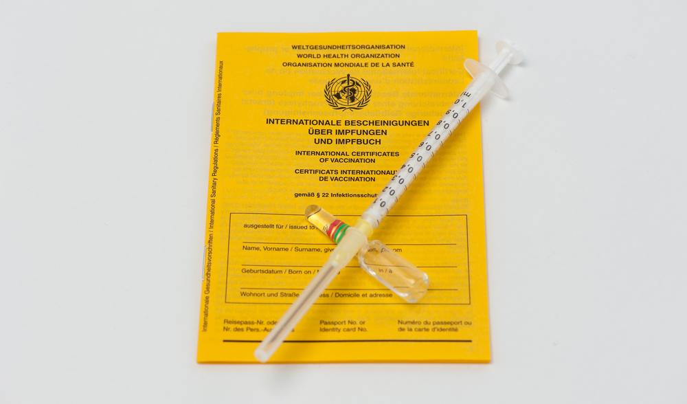 Impfpass mit Spritze